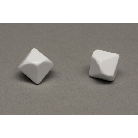Dado a 10 facce senza numeri (bianco)