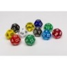 Dado a 12 facce Blu trasparente