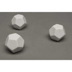 Dado a 12 facce grande senza numeri (bianco)