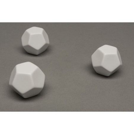 Dado a 12 facce grande senza numeri (bianco)