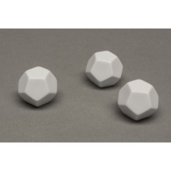 Dado a 12 facce piccolo senza numeri (bianco)