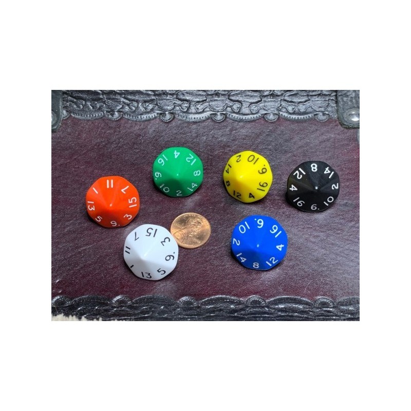 Dado a 16 facce 25mm (colore casuale) - accessorio per giochi