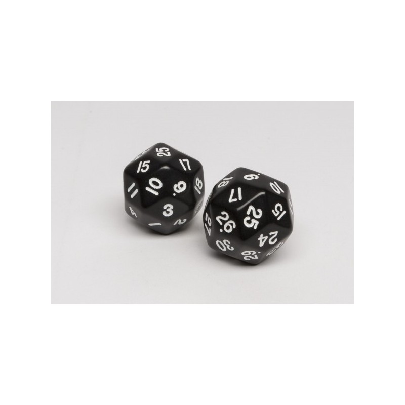 Dado a 30 facce Nero 32mm - accessorio per giochi