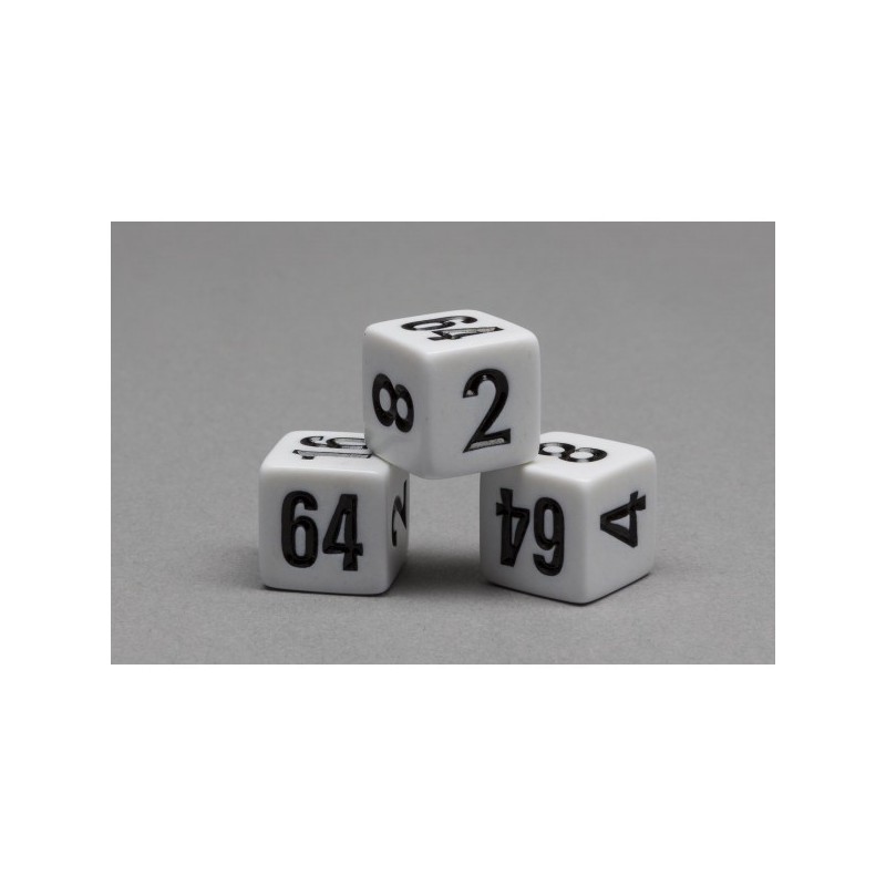 Dado a 6 facce 8-bit (2-4-8-16-32-64) - accessorio per giochi