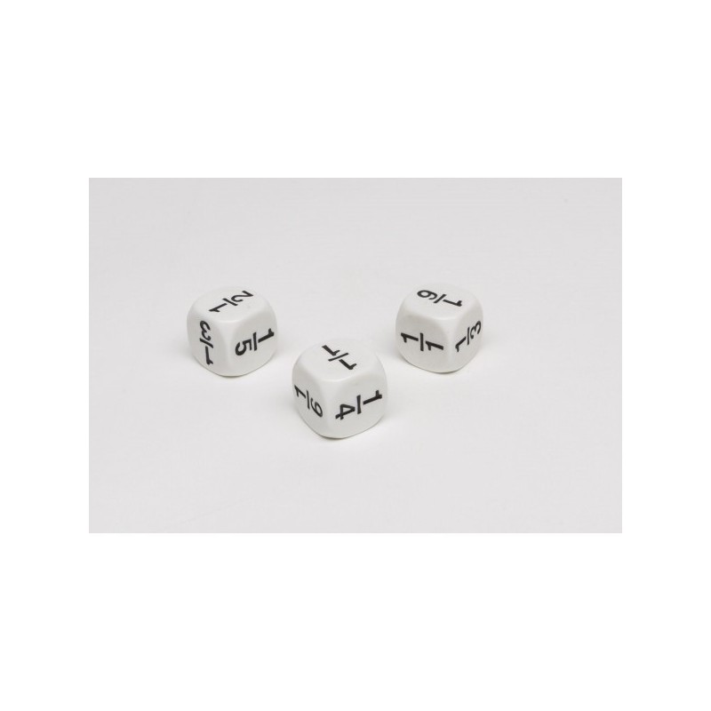 Dado a 6 facce frazionario - accessorio per giochi
