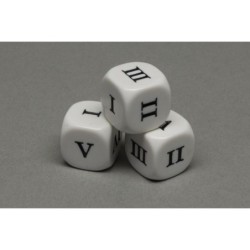 Dado a 6 facce Numeri Romani I-VI - K09966