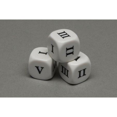 Dado a 6 facce Numeri Romani I-VI - K09966