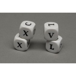 Dado a 6 facce Numeri Romani V-D-C-L-M-X - K09967