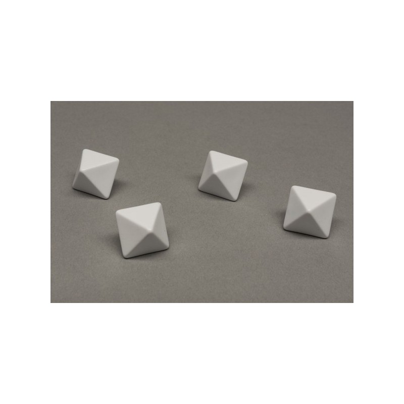 Dado a 8 facce senza numeri (bianco) - accessorio per giochi