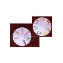 Dado a 14 facce Continenti ENG (Grosso) - K17622