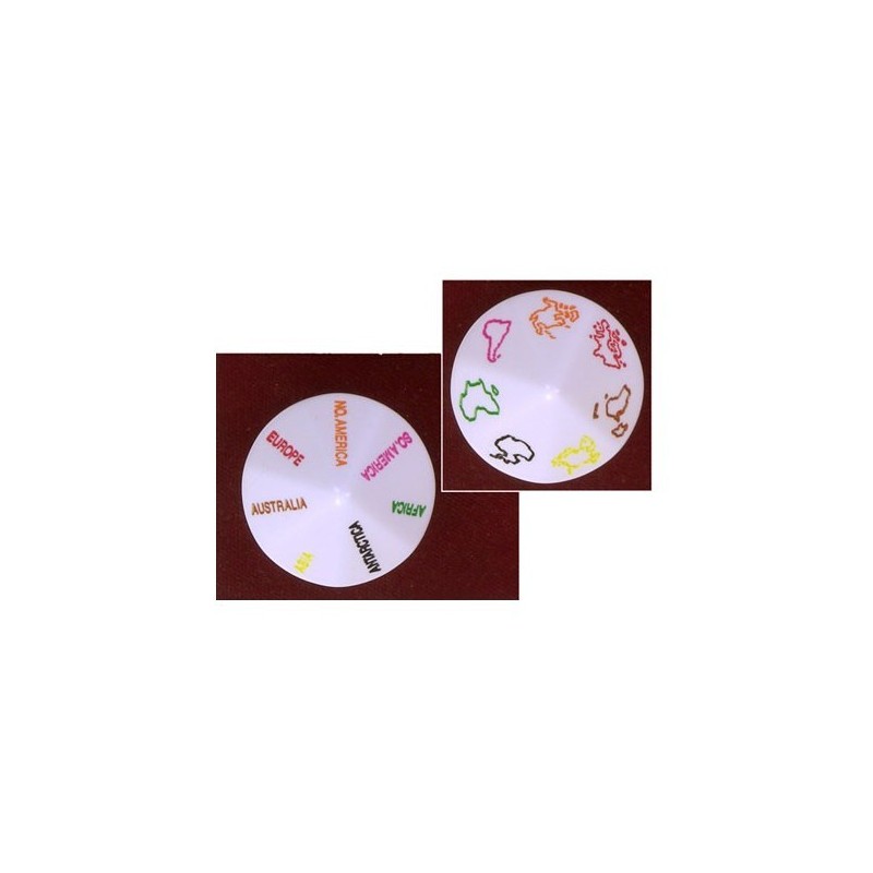 Dado a 14 facce Continenti ENG (Grosso) - K17622 - accessorio per giochi
