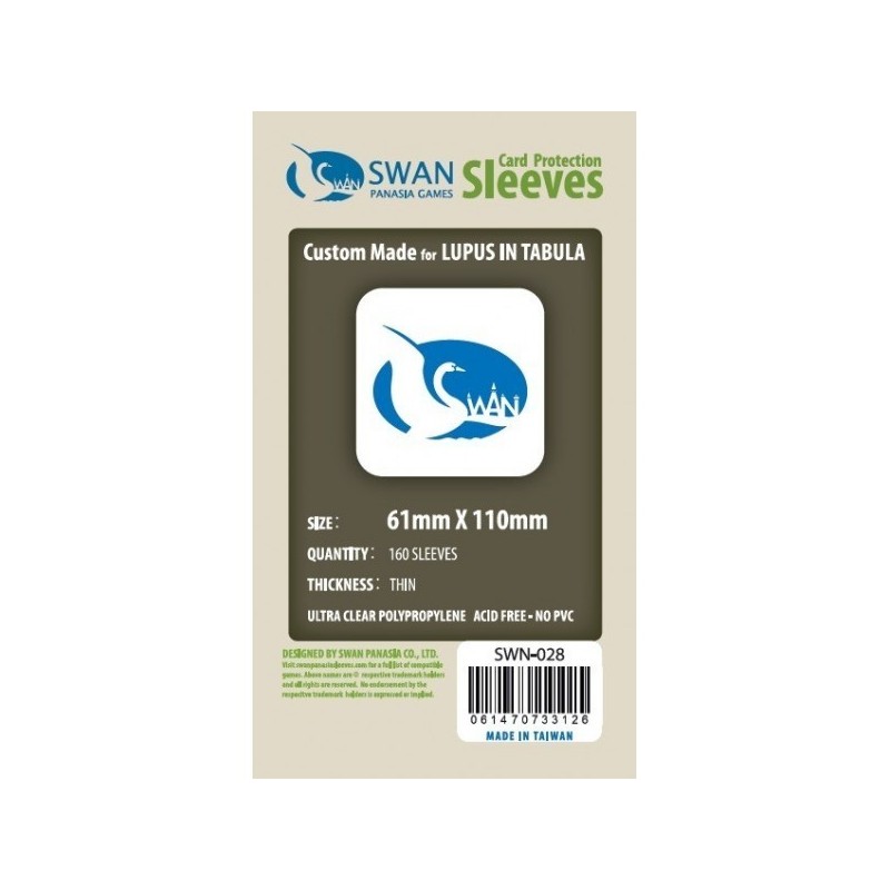 61x110 bustine protettive - Thin - pack da 150 SWN-028 - accessorio per giochi