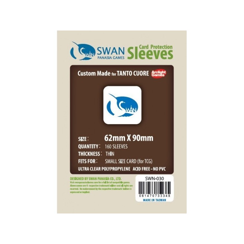 62x90 bustine protettive - Thin - pack da 160 SWN-030 - accessorio per giochi