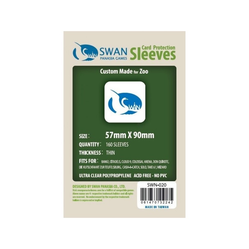 57x90 bustine protettive - Thin - pack da 160 SWN-020 - accessorio per giochi