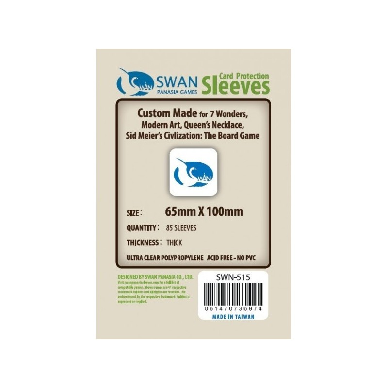 65x100 bustine protettive - Thick - pack da 85 - accessorio per giochi