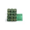 Set 12 dadi D6 Golden Recon 16mm Speckled (giallo/verde sfumato) CHX25735