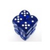 Set 12 dadi D6 16mm Translucent (blu) CHX23606