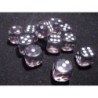 Set 12 dadi D6 16mm Translucent (nero) CHX23608
