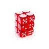 Set 12 dadi D6 16mm Translucent (rosso) CHX23604