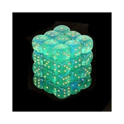 Set 36 dadi D6 12mm Borealis (giallo/verde) CHX27825