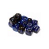 Set 36 dadi D6 12mm Gemini (giallo/blu-nero) CHX26835