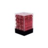 Set 36 dadi D6 12mm Opaque (bianco/rosso) CHX25804