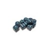 Set 36 dadi D6 Sea 12mm Speckled (bianco/celeste puntinato) CHX25916