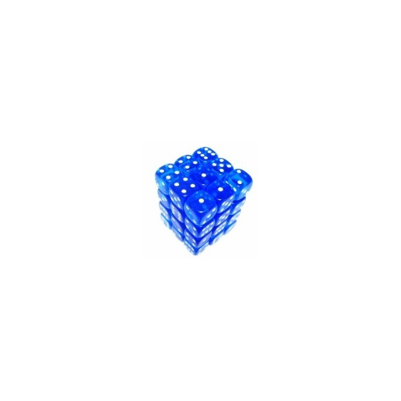 Set 36 dadi D6 12mm Translucent (blu) CHX23806 - accessorio per giochi