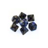 Set 7 dadi poliedrici Gemini (giallo/blu-nero) CHX26435