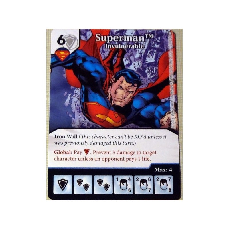 Superman Invulnerable (Infinite Earths OP): DC Comics Dice Masters - gioco da tavolo