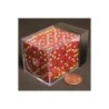 Set 36 dadi D6 Mercury 12mm Speckled (giallo/rosso puntinato) CHX25923
