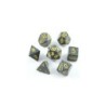 Set 7 dadi poliedrici Urban Camo Speckled (giallo/grigio-nero) CHX25328