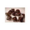 Set 10 dadi D10 Translucent (grigio/rosso) CHX23218