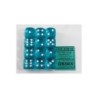 Set 12 dadi D6 16mm Translucent (celeste) CHX23615