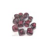 Set 12 dadi D6 16mm Translucent (grigio/rosso) CHX23618