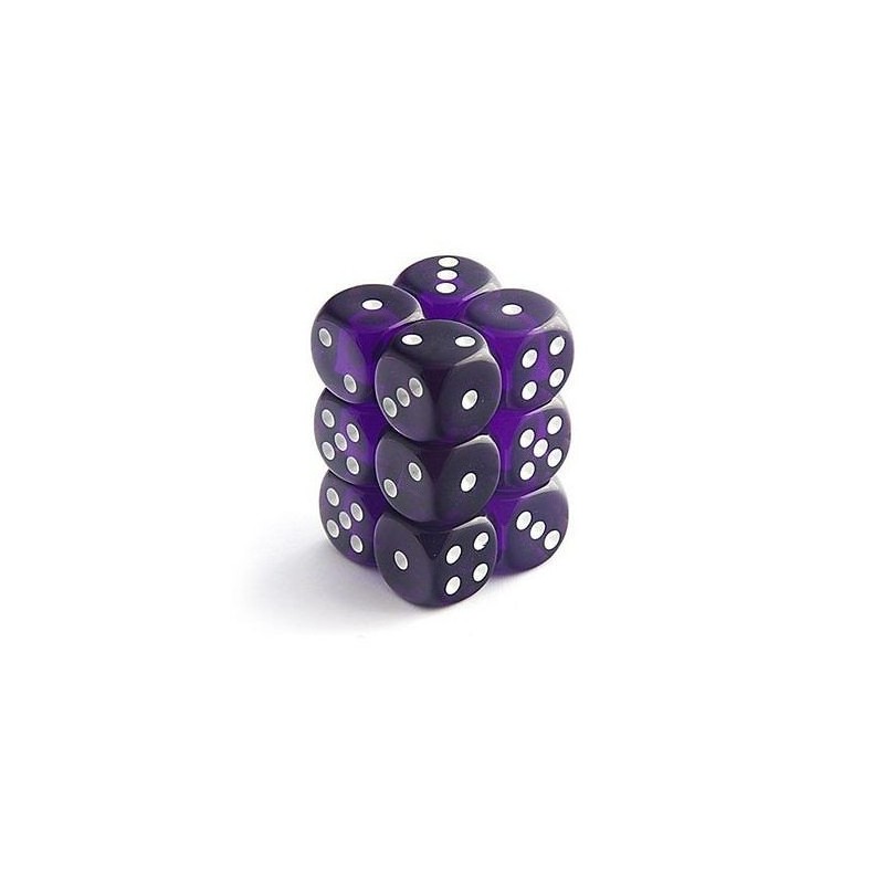 Set 12 dadi D6 16mm Translucent (viola) CHX23607 - accessorio per giochi