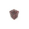 Set 36 dadi D6 12mm Translucent (grigio/rosso) CHX23818