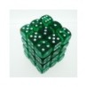 Set 36 dadi D6 12mm Translucent (verde) CHX23805