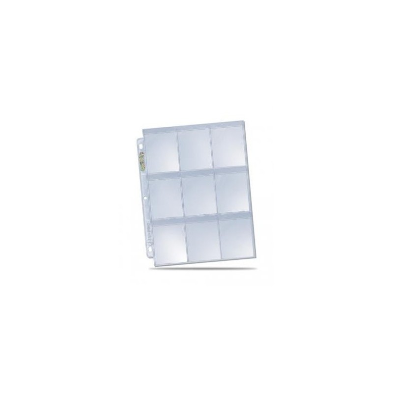 UltraPro - Foglio Secure Platinum 9 taschine (3 fori, piega antipolvere) - UPR84732 - accessorio per giochi
