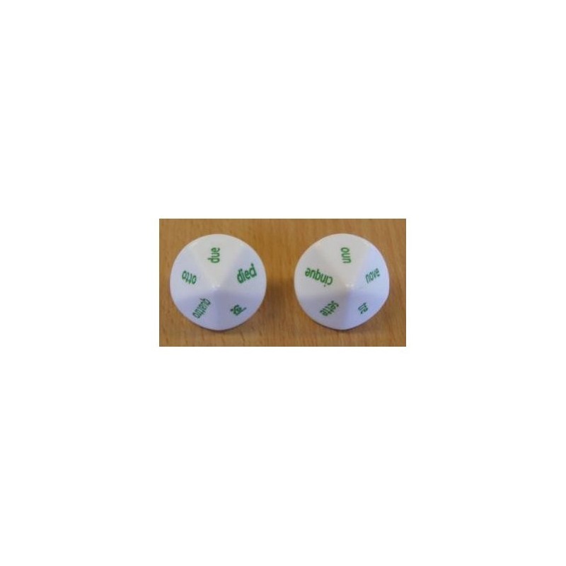 Dado d10 Numeri in lettere (italiano) - K13701 - accessorio per giochi