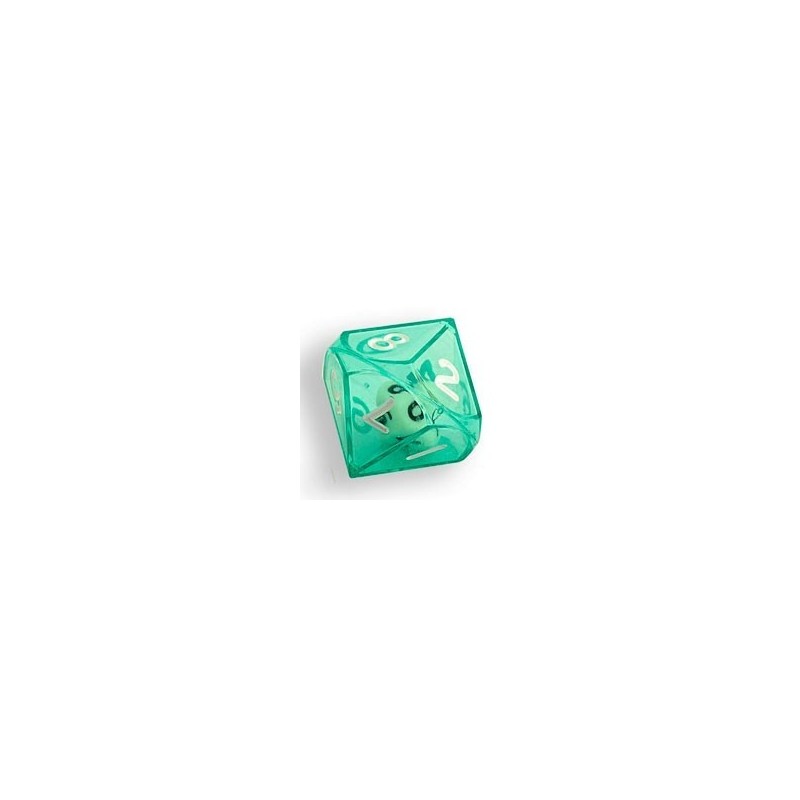 Dado d10 dentro d10 Verde - K12594 - accessorio per giochi