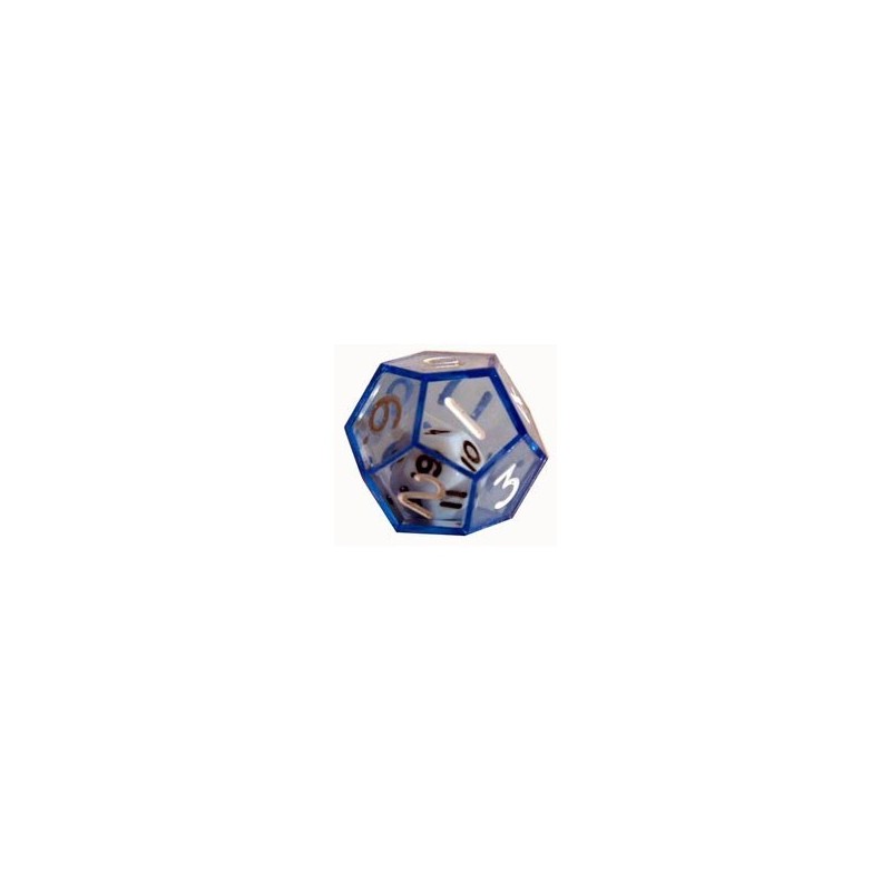 Dado d12 dentro d12 Blu - K12598 - accessorio per giochi