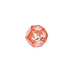 Dado d12 dentro d12 Rosso - K12600