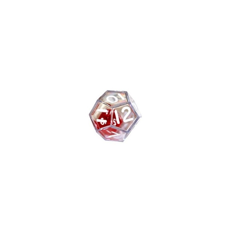 Dado d12 dentro d12 Trasparente - K12457 - accessorio per giochi