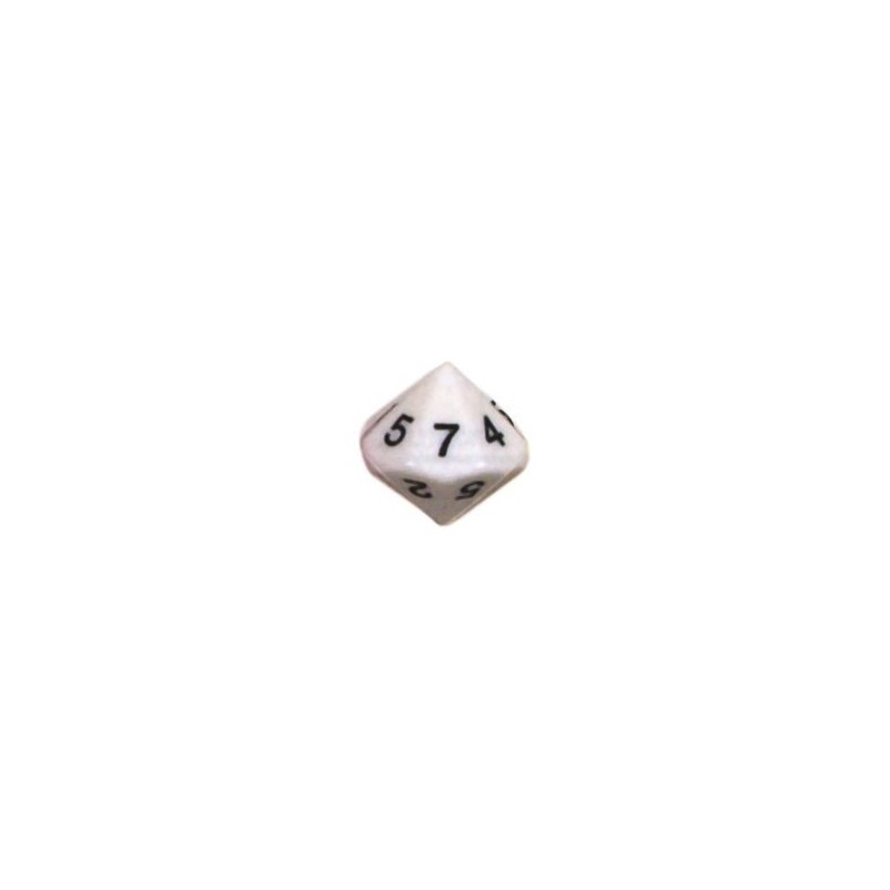Dado d14 Numeri 1-7 ripetuti Bianco - K18061 - accessorio per giochi