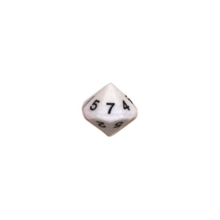 Dado d14 Numeri 1-7 ripetuti Bianco - K18061