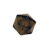 Dado d20 Segnapunti Giga Nero Fumo-Oro - K18674
