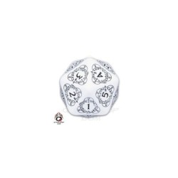 Dado d20 Segnapunti Gigante Bianco - Q20LEV02