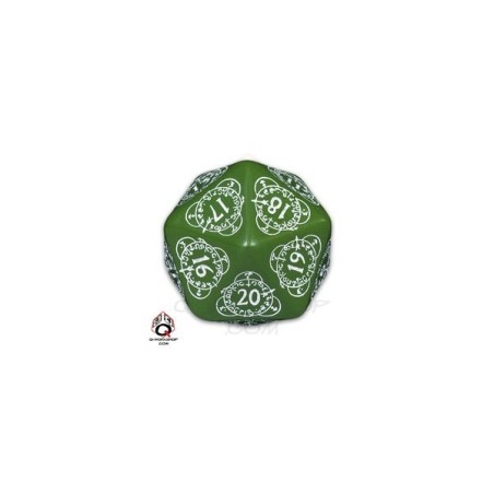 Dado d20 Segnapunti Gigante Verde - Q20LEV14