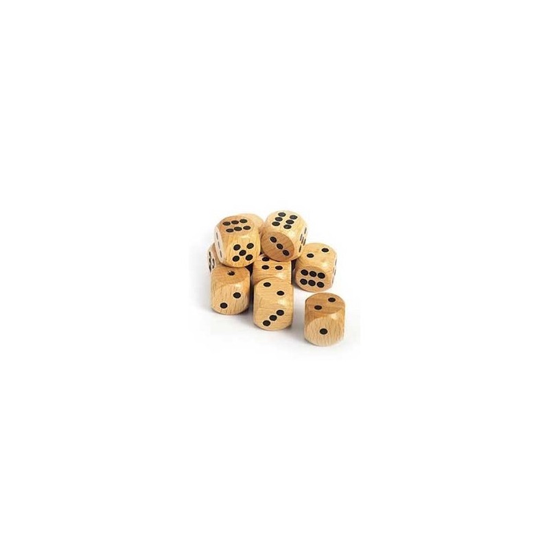 Dado d6 18mm Legno - K02064 - accessorio per giochi